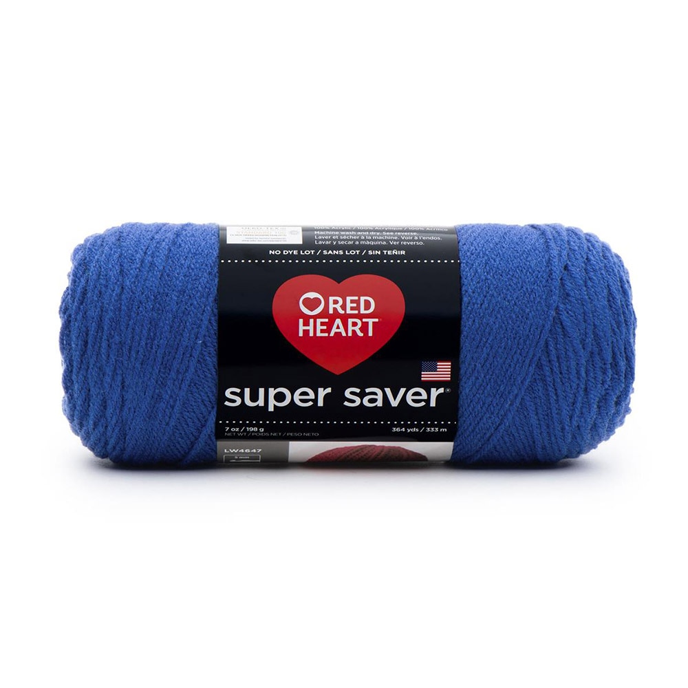 Craft Supplies, Art & School, Coats & Clark, Red Heart, Super Saver, Yarn, 583675, Royal Blue